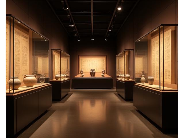 리움 미술관 고미술품 조명